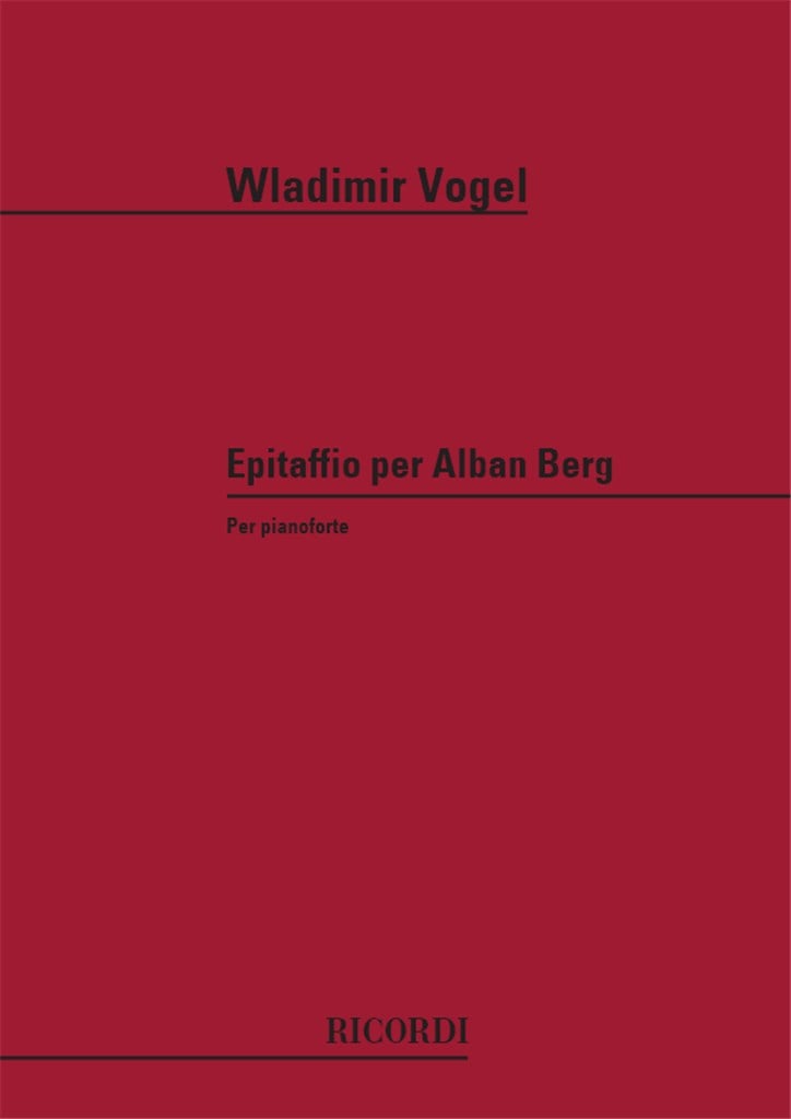 Epitaffio Per Alban Berg
